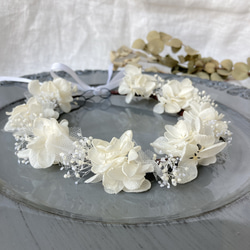 【送料込】White＊花冠＊ベビー＊キッズ 1枚目の画像