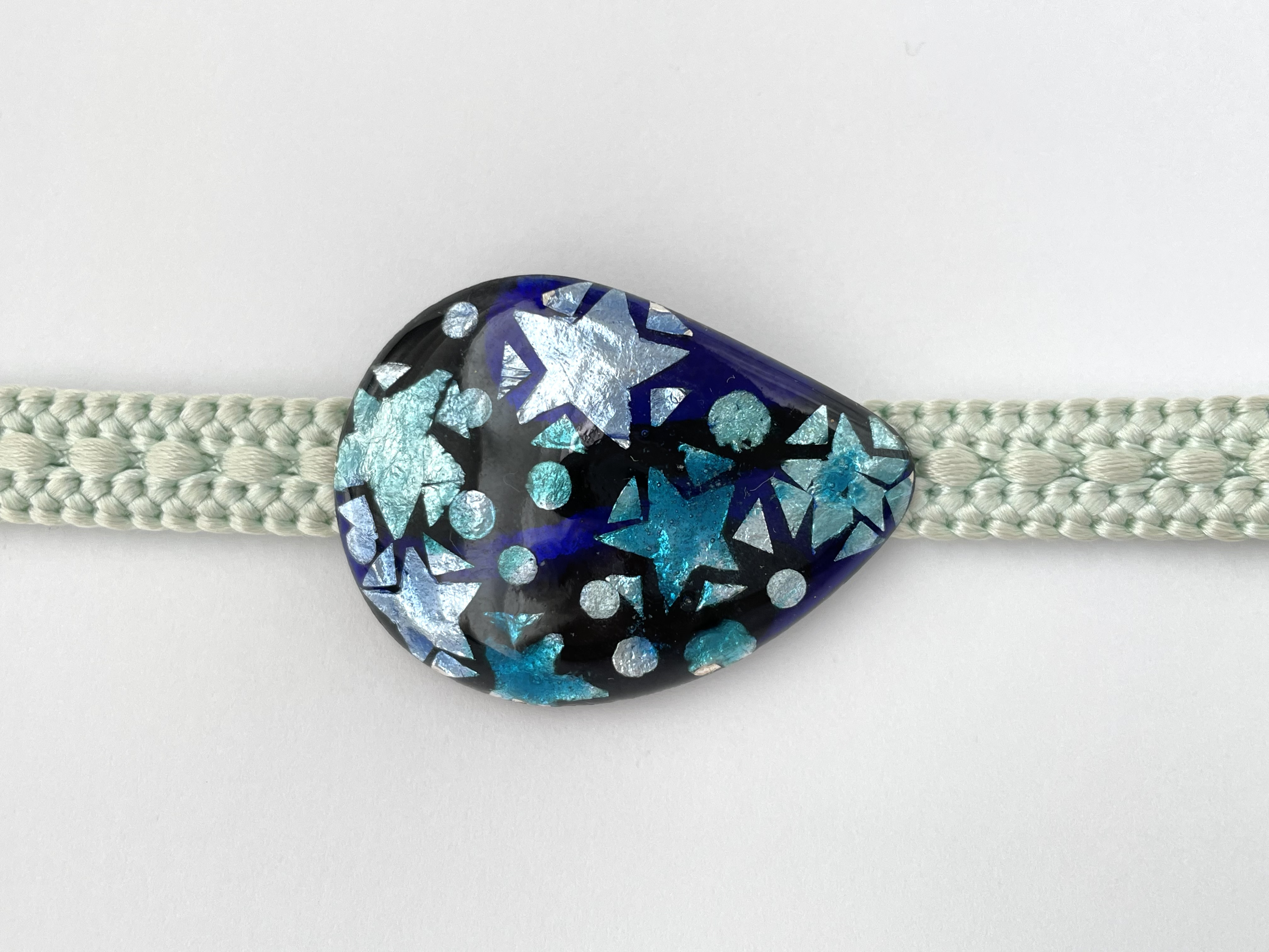 七宝焼き帯留め(614)