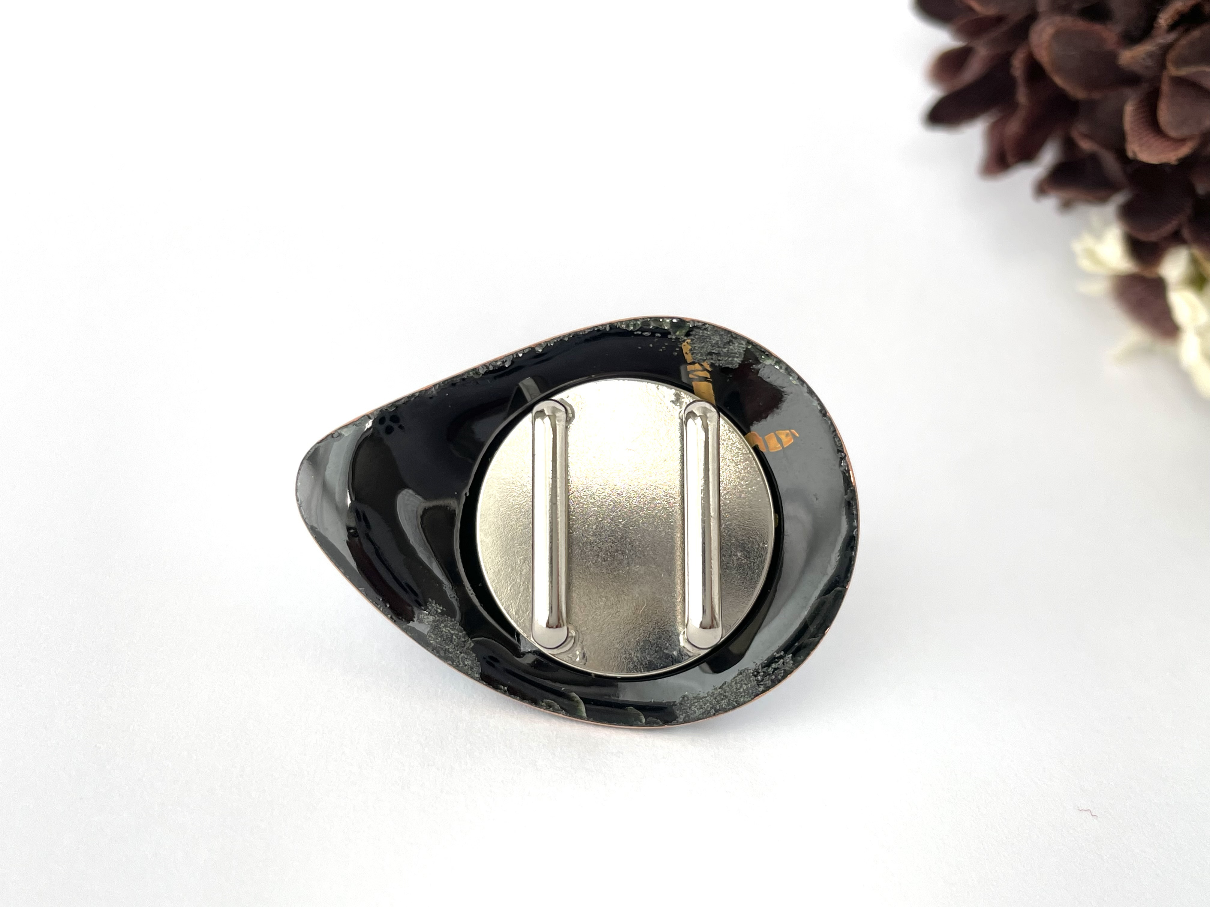 七宝焼き帯留め(614)