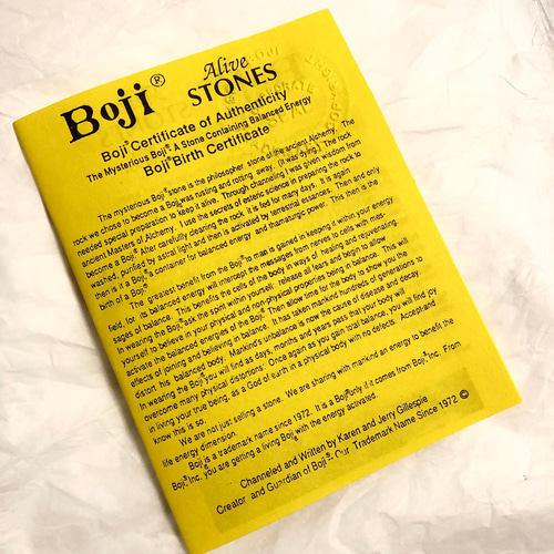 ボージーストーンBoji Alive STONES 2個セット