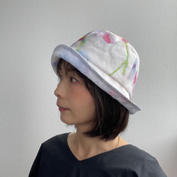 【なお様】 フラワーバケットハット 5点 帽子 ハット フラワーコード刺繍バケットハット レディース