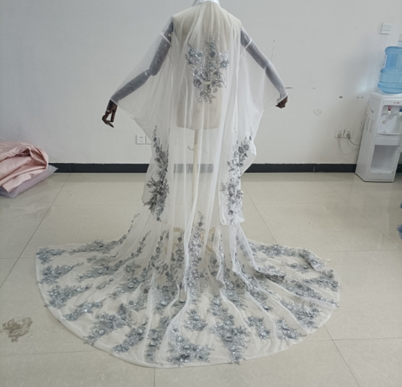 チュール打掛 着物 オーバードレス レース羽織 ウエディングドレス お  