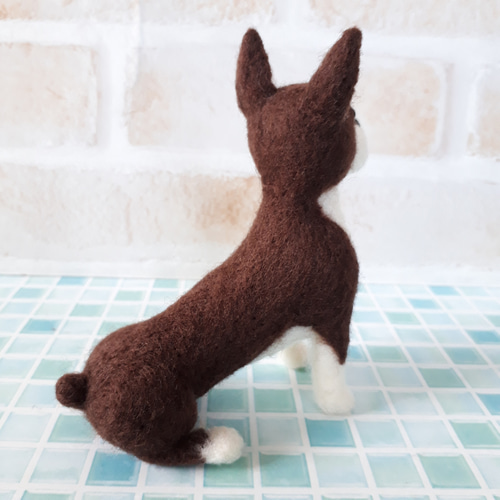 ボストンテリア 羊毛フェルト manahata 通販 16011454｜Creema(クリーマ)