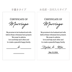 80本set | ゲスト参加型 結婚証明書 選べる署名タイプ ドライフラワーセレモニー 人前式に 10枚目の画像
