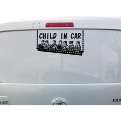 BABY IN CAR·CHILD IN CAR レゴブロック調 ステッカー 5枚目の画像