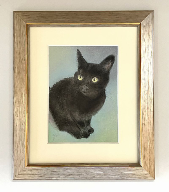 見つめる先は（パステル画 原画） 絵画 にゃんずら 通販 16011638