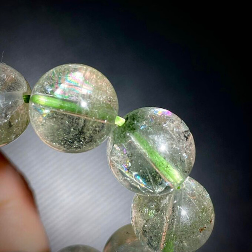 送料無料 ガネーシュヒマール産 ヒマラヤ水晶 アイリス クローライト