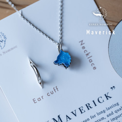 人気【ギフトラッピング/送料無料】ユニセックス狼ネックレス＋イヤーカフ "Maverick" 夏 メンズ 4枚目の画像