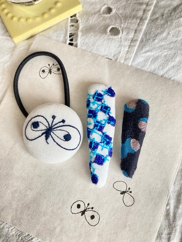 セール❣️⑫40ミナペルホネン ハンドメイド パッチンどめ ヘア