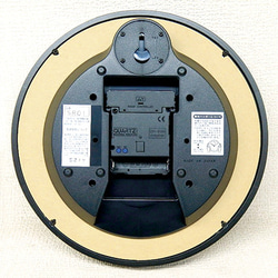 天然木使用　レトロ 電波掛時計  SR03_DBK_A 4枚目の画像