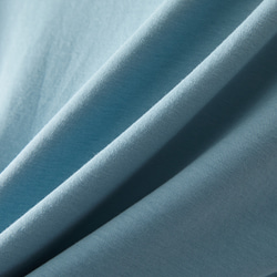 棉質針織瓶頸3/4袖T卹針織灰色淡藍色220601-6 第10張的照片