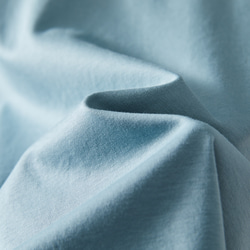 棉質針織瓶頸3/4袖T卹針織灰色淡藍色220601-6 第9張的照片