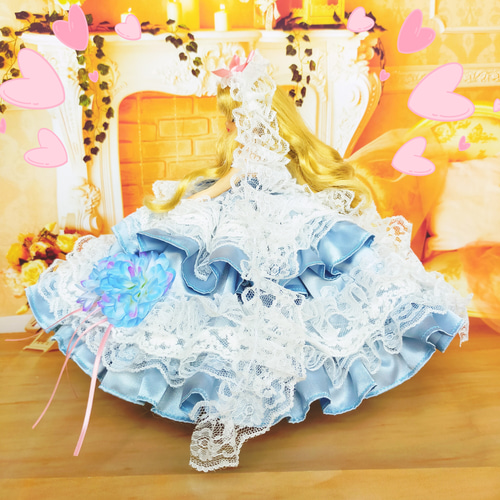 リカちゃん プリンセスドレス ハンドメイド服 ドール服 人形服