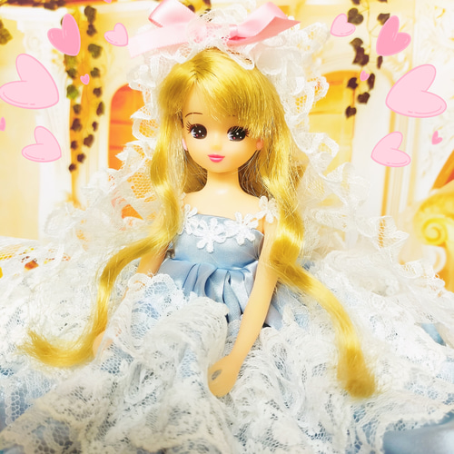 リカちゃん プリンセスドレス ハンドメイド服 ドール服 人形服