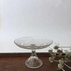 切子　コンポート皿　ガラス　アンティーク 切子 コンポート皿 ガラス アンティーク