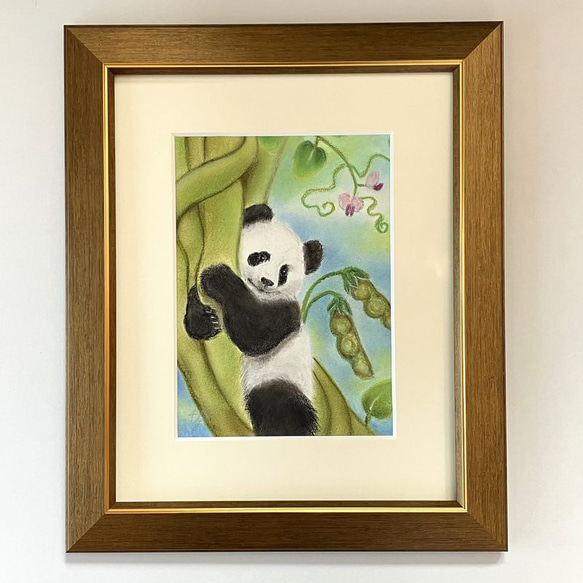 【原画】Animal-eyes『パンダ』(パステル画) パンダ（パステル画 原画） 絵画 にゃんずら 通販 16012113｜Creema