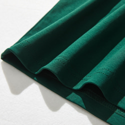 不知不覺間你就拿起了棉質裁剪縫製瓶頸3/4袖T卹，裁剪縫製，略深藍綠色220601-8 第7張的照片