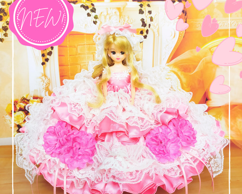 リカちゃん プリンセスドレス ハンドメイド服 ドール服 人形服