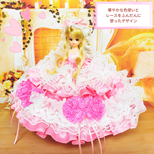rose♡　22センチドール ハンドメイド服 22センチ 20センチドール服 ハンドメイド No.201 - メルカリ