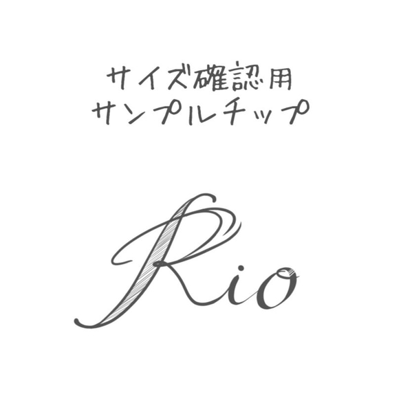 サイズ確認用ネイルチップ　Rio 1枚目の画像