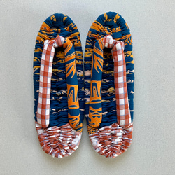 布ぞうり indoor cloth sandals (全長: 27.0cm, 幅: 最大10cm) PN: 230601 2枚目の画像