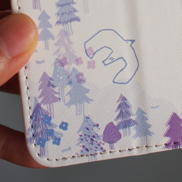 【名入れ無料】森の時/ 手帳型 スマホケース（カード入れ・スタンド付き）ほぼ全機種対応！ 12枚目の画像