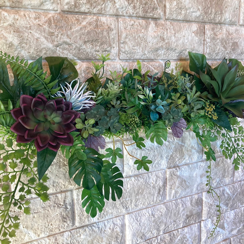 沢山の再販　光触媒加工ウォールグリーン　フェイクグリーン壁掛け 光触媒 人工観葉植物 ウォールグリーン フェイクグリーン 壁掛け