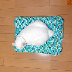 猫のためのマットのカバー布　ふわふわ用NO.3　Bluebonnet Dusk-Day Trip　＜受注生産＞ 9枚目の画像