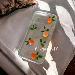 送料無料 樹脂 可愛い フルーツ iPhone 15 全機種対応 Samsung S23 ケース クリア スマホケース 4枚目の画像
