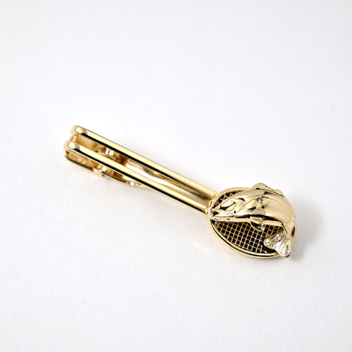 VINTAGE】真鍮製 ネクタイピン／タイバー（G-魚） タイピン・カフス