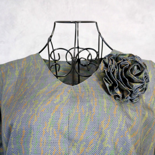 着物リメイクセットアップ＊トップス2枚付き〜夏にも涼しい最