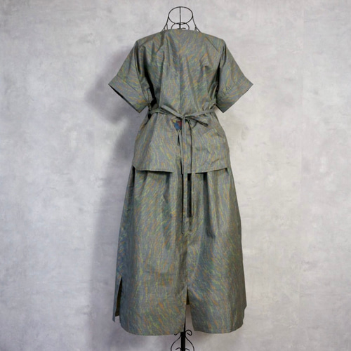 SOLD 着物リメイク チュニック 夏物単衣 FREE SIZE