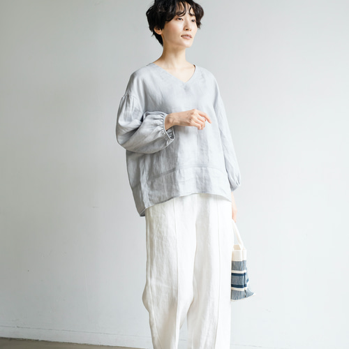 ビームス取扱♪オーシバル上質リネン100%きれい色ワンポイント刺繍プルオーバー♪ ビームス取扱♪オーシバル上質リネン100%きれい色ワンポイント