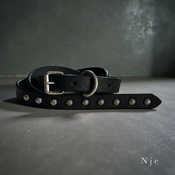 ナローベルト スタッズベルト ロングベルト レザーベルト 細ベルト