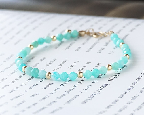 ラスト1点！希少！レア！14kgfミントガーネットブレスレット 020f0a027613316f4f0295b5b64108