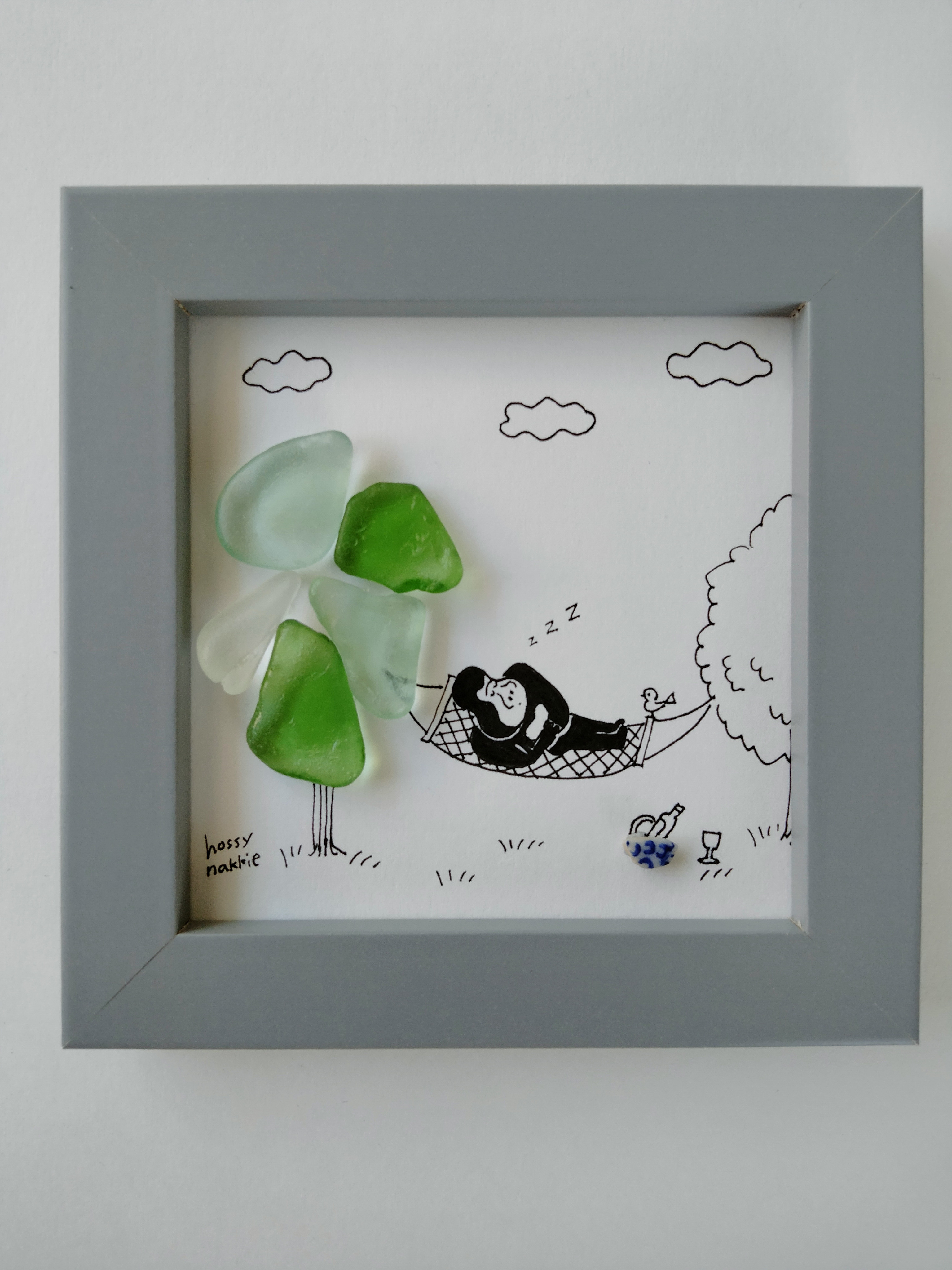 シーグラスアート ほっこりシリーズ ミニフレームセット シーグラスアート ほっこりシリーズ ミニフレームセット シーグラス