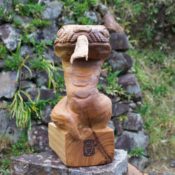ベーレンパイソン　チェーンソーアート彫刻作品　蛇　木彫り 11枚目の画像