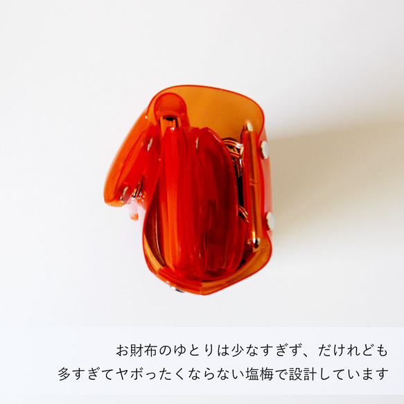 全11色 キーケースウォレット ロールウォレット クリア 透明｜acp pst Creema店 受注生産 納期2~4週 5枚目の画像