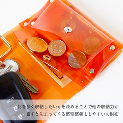 全11色 キーケースウォレット ロールウォレット クリア 透明｜acp pst Creema店 受注生産 納期2~4週 4枚目の画像