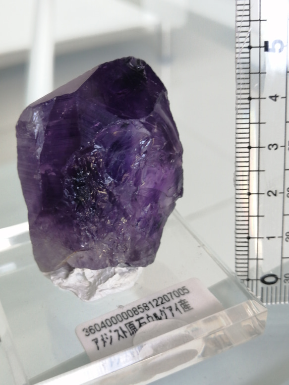 [式神包括]烏拉圭紫水晶原石[TEJb]底座，包括礦物固定黏土 第6張的照片