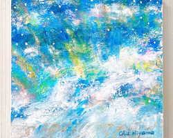 原画/抽象画/モダンアート/現代アート/アクリル画 This monent 海 テクスチャーアート 海 青 モダンアート 現代アート アート