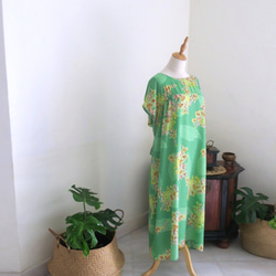 【シンガポール/バジュクロン】お花のワンピース・丸洗いOK/アイロン不要・シンガポールから送料無料） 6枚目の画像