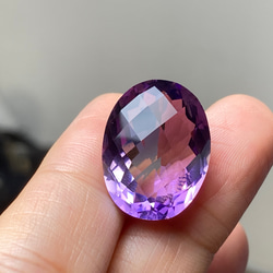 AMR06 天然 大粒 アメジスト 楕円 アメシスト 紫水晶 ２月誕生石 ルース 裸石 7枚目の画像