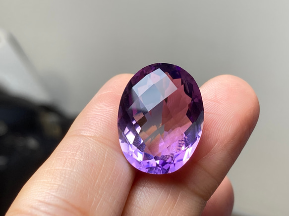 AMR06 天然 大粒 アメジスト 楕円 アメシスト 紫水晶 ２月誕生石 ルース 裸石 7枚目の画像
