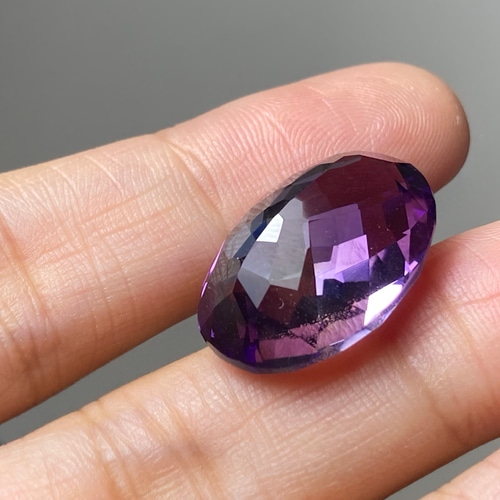 AMR06 天然 大粒 アメジスト 楕円 アメシスト 紫水晶 ２月誕生石 