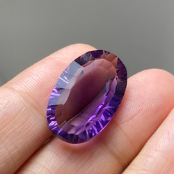 AMR07 天然 大粒 アメジスト 楕円 アメシスト 紫水晶 ２月誕生石 ルース 裸石 7枚目の画像