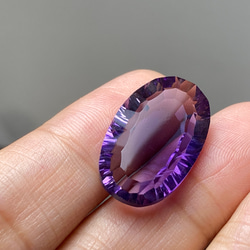 AMR07 天然 大粒 アメジスト 楕円 アメシスト 紫水晶 ２月誕生石 ルース 裸石 8枚目の画像