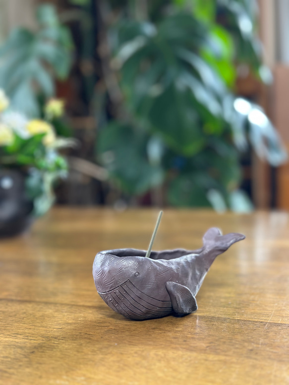 くじらさん専用 再販】可愛い笑顔のクジラさんお香立て その他インテリア雑貨 やよい窯