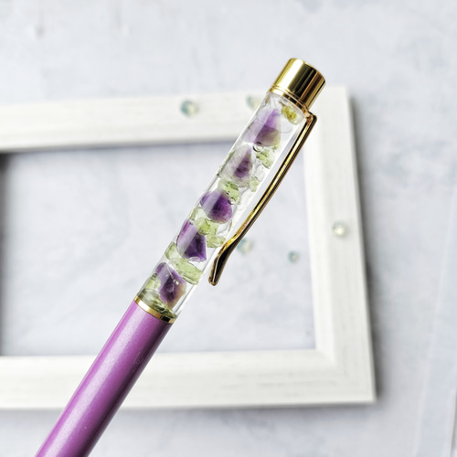 ボールペン　ハーバリウム　水色　紺色　紫　緑　パール　友達　上司　プレゼント ボールペン ハーバリウム 水色 紺色 紫 緑 パール 友達 上司