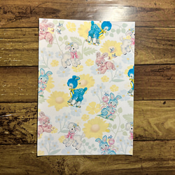 デザインペーパー☆A4サイズ レトロアニマル くまちゃん♡10枚セット